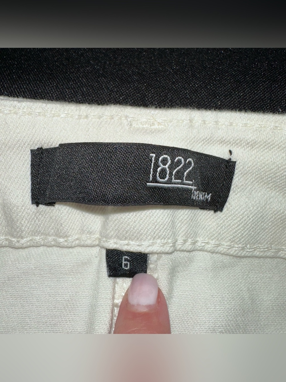 1822 Denim Off-White women’s Frayed Hem Shorts size 6 NWT - Picture 3 of 9